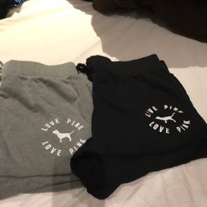 Victoria secret love pink shorts -2 pairs